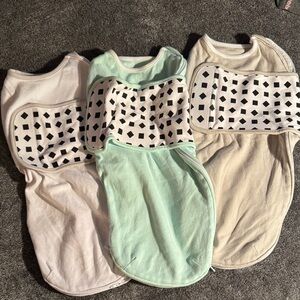 Cozy Baby Swaddle Trio - Mint, Gray, and White